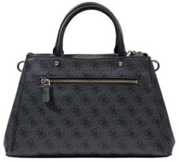 Guess Zamira Luxury handtas coal logo Zwart