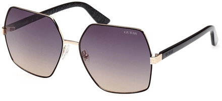 Guess Zonnebril Geometrisch Model Zwart - T/U