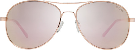 Guess Zonnebril GF0295 28U 60 Dames Rosé Goud Roségoud - One Size