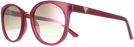 Guess zonnebril GU7601 74U Pink Bordeaux Mirror Roze