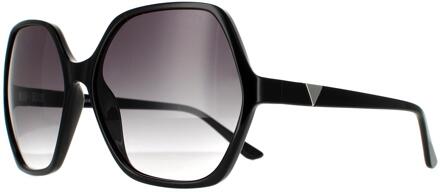 Guess zonnebril gu7747 01b glanzende zwarte rookgradiënt