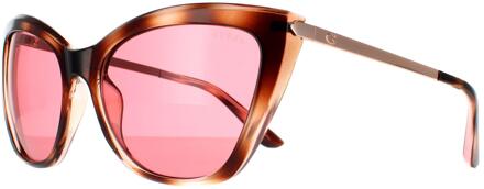 Guess zonnebril Gu7781 56S Havana Bourgondië Bruin