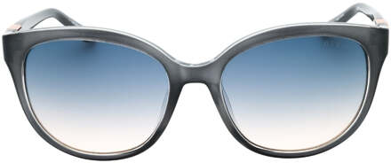 Guess zonnebril met grijs montuur en blauwe gradiëntlenzen