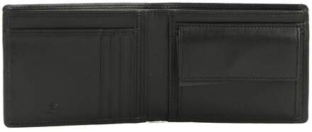 Guess Zwarte Leren Portemonnee - Boston Model Guess , Black , Heren - ONE Size