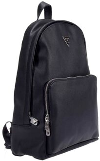 Guess Zwarte Modieuze Rugzak met Metalen Details Guess , Black , Heren - ONE Size
