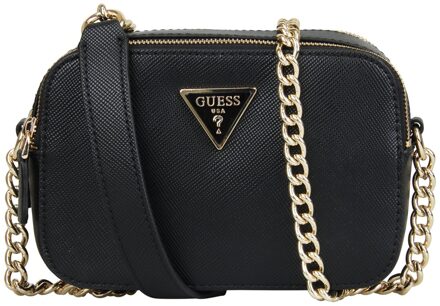 Guess Zwarte Schoudertas met Ritssluiting Guess , Black , Dames - ONE Size