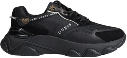 Guess Zwarte veterschoenen voor dames Guess , Black , Dames - 38 Eu,39 Eu,36 Eu,37 Eu,40 EU