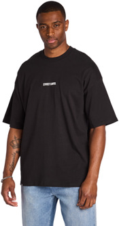 Guessepie T-shirts Heren - Zwart - Maat XXL - Katoen Jersey Black