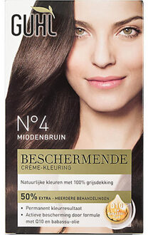 Guhl Natural Colors - No. 4  Middenbruin  - Crème-kleuring - Haarverf