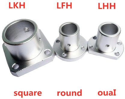 Guide shaft support base optical axis support seat round flat flange optical axis mount 8 10 12 15 16 20 25 30 35 40 50