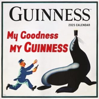 Guinness, Poster Art Square Wall Calendar 2025 - Calendars, Carousel