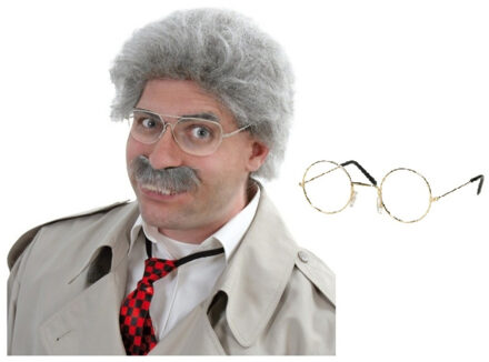 Guirca Opa Abraham Pruik en brilletje - verkleedaccessoires