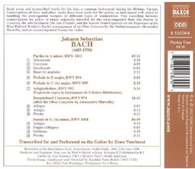 Guitar Collection - Bach: Guitar Transcriptions / Enno Voorhorst