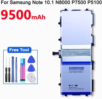 Gukeedianzi 9500 Mah SP3676B1A (1S2P) vervangende Batterij Voor Samsung Galaxy Tablet Tab 2 Opmerking 10.1 P5100 P5110 P7500 P7510 N8010