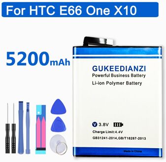 Gukeedianzi B2PXH100 Li-Ion Batterij 5200Mah (Zwarte Versie) voor Htc 2PXH100 E66 X10 X10w X10 LTE-A Een X10 Een X10 LTE-A