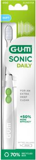 Gum Elektrische Tandenborstel GUM Sonic Daily Battery Toothbrush White Soft 1 st