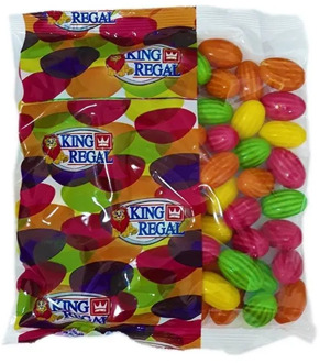 Gum melons various flavors with pica, bag 500gr King Regal