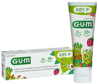 Gum Tandpasta GUM Kids Flour Toothpaste 3+ Years Strawberry 50 ml