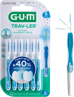 Gum Travler Ragers 1.6mm Blauw - 6 stuks