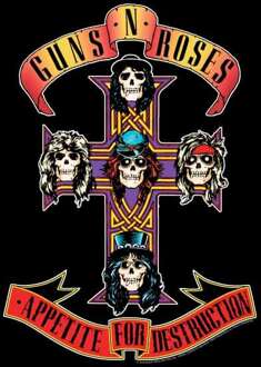 Guns N Roses Appetite For Destruction Men's T-Shirt - Black - M Zwart