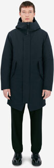 Gunter gewatteerde parka met capuchon Donkerblauw - L