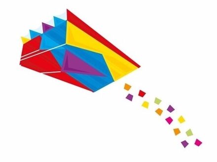 Gunther Gekleurde vlieger voor kinderen Multi