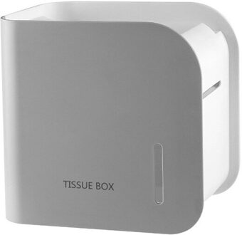 Guret Toiletrolhouder Draagbare Wc Lade Huishoudelijke Opslag Houder Punch-Gratis Opbergdoos Huishoudelijke Badkamer Accessoires grijs