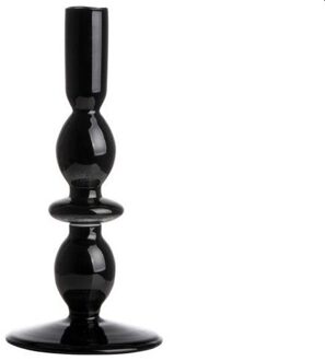 Gusta Dinerkaarshouder Glas 9x19Cm Zwart