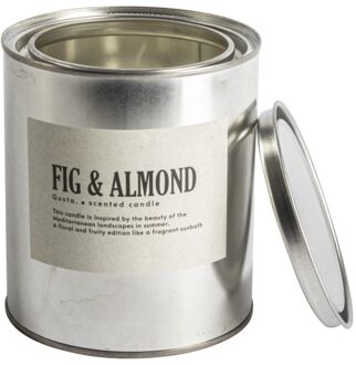 Gusta geurkaars in blik 10,5x12cm fig & almond