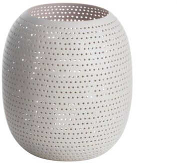 Gusta Lantaarn Met Gaatjes 12x15Cm Beige