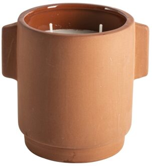 Gusta terracotta kaars 9,2x10,5cm