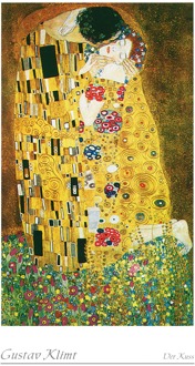 Gustav Klimt - Der Kuss Kunstdruk 50x70cm