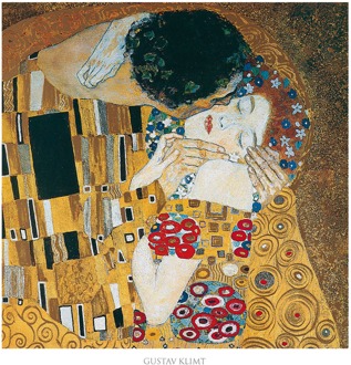 Gustav Klimt - Il Bacio Kunstdruk 70x70cm