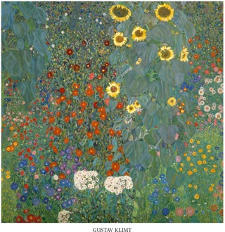 Gustav Klimt - Il Giardino Di Compagna Kunstdruk 70x70cm