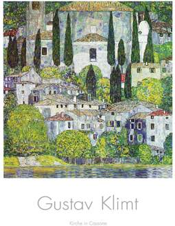 Gustav Klimt - Kirche In Cassone Kunstdruk 70x100cm