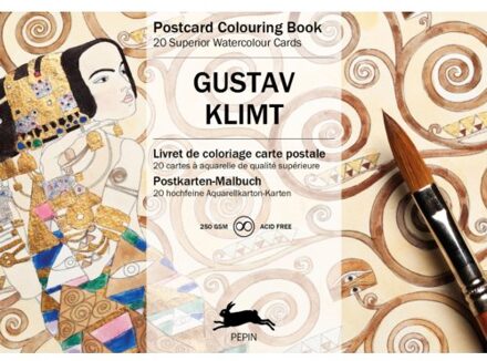 Gustav Klimt - Postcard Coloring Book - Pepin van Roojen