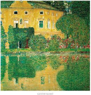 Gustav Klimt - Schlosskammer On Attersee Kunstdruk 70x70cm