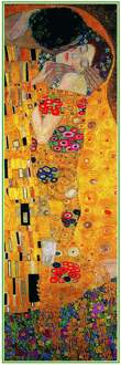 Gustav Klimt - The Kiss Kunstdruk 50x138cm