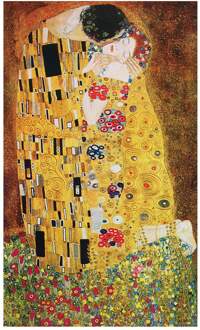 Gustav Klimt - The Kiss Kunstdruk 70.7x117.7cm