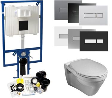 Gustavsberg Plieger Flair Compact set17 Gustavsberg Saval Vlakspoel Hoogglans Wit