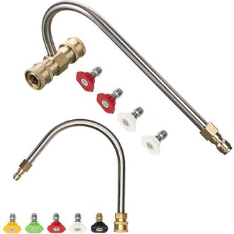 Gutter Cleaner Attachment Accessoires Voor Hogedrukreiniger, Wasmachine Nozzle Tips,1/4 Inch Quick Connect