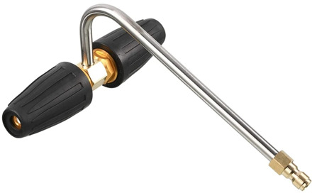 Gutter Cleaner Attachment for Pressure Washer, 2 Rotating Turbo Nozzle, 1/4 Inch Quick Connect, 4000 PSI