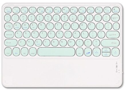 Guuooge Draadloze Bluetooth Voor Ipad Touch Toetsenbord Tablet Voor Ipad 8th Generatie Draadloze Externe Toetsenbord Voor Ipad groen gewoon