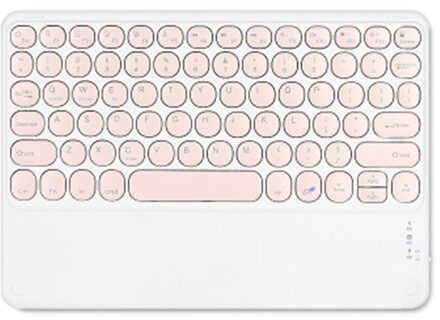 Guuooge Draadloze Bluetooth Voor Ipad Touch Toetsenbord Tablet Voor Ipad 8th Generatie Draadloze Externe Toetsenbord Voor Ipad roze gewoon
