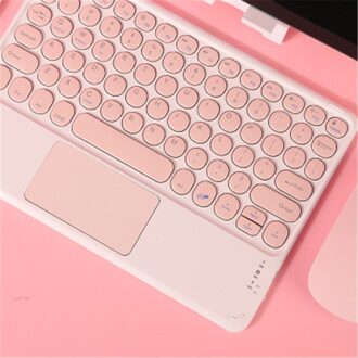 Guuooge Draadloze Bluetooth Voor Ipad Touch Toetsenbord Tablet Voor Ipad 8th Generatie Draadloze Externe Toetsenbord Voor Ipad roze touch keyboard