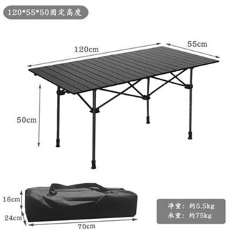 Gweger Outdoor Klaptafel Stoel Camping Aluminium Bbq Picknick Tafel Waterdicht Duurzaam Klaptafel Deska Se 120x55x68