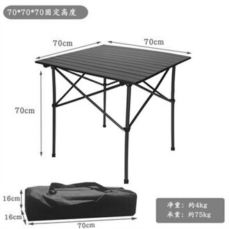 Gweger Outdoor Klaptafel Stoel Camping Aluminium Bbq Picknick Tafel Waterdicht Duurzaam Klaptafel Deska Se 70x70x70