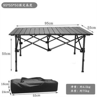 Gweger Outdoor Klaptafel Stoel Camping Aluminium Bbq Picknick Tafel Waterdicht Duurzaam Klaptafel Deska Se 95x55x50