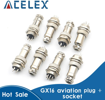 GX16-2/3/4/5/6/7/8 Aviation Plug Male And Female Pin Connector Circular Connectors Socket Plug GX16 Diameter 16mm