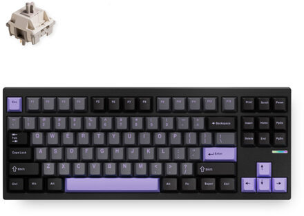 GX87 Ultra: Black Anodic Oxidation Vintage White Aluminum Custom Mechanical Toetsenbord